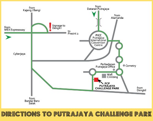 How to get to Putrajaya Challenge Park