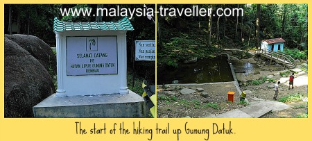 The starting point for climbing Gunung Datuk. The starting point for climbing Gunung Datuk.