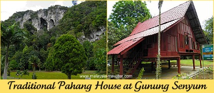 Traditional Pahang House at Gunung Senyum Caves Traditional Pahang House at Gunung Senyum Caves