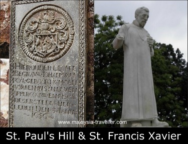St. Paul's Hill & St. Francis Xavier Statue St. Paul's Hill & St. Francis Xavier Statue