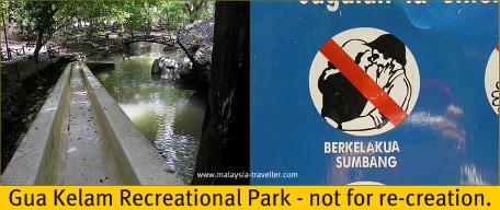 No snogging allowed at Gua Kelam Recreational Park No snogging allowed at Gua Kelam Recreational Park