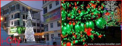 Xmas tree and lights, i-City, Shah Alam