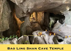 small Buddha statue in a cave