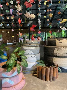 Studio Ghibli inspired tyre artwork