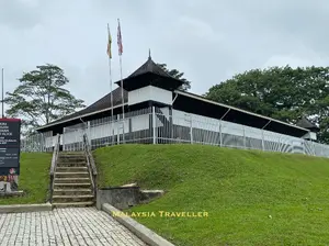 white wooden fort