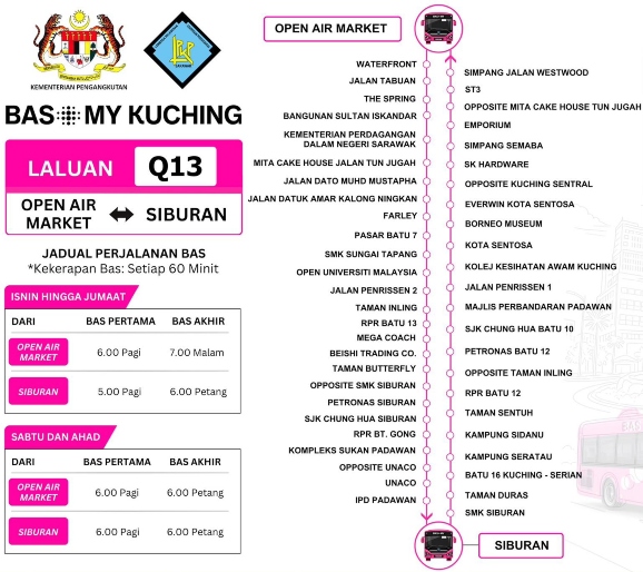 route map Q13
