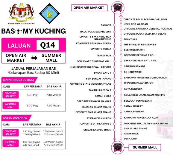 route map Q14