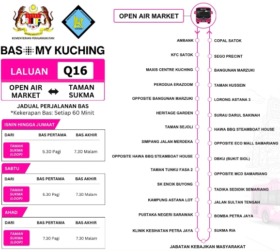 route map Q16