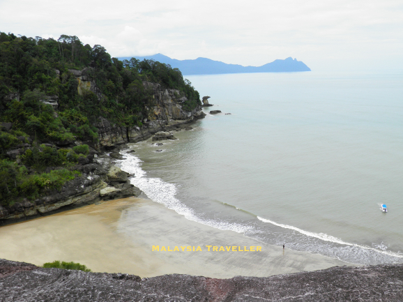 solitary person on the beach at Telok Pandan Kecil