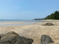 sandy beach at Pantai Pandan
