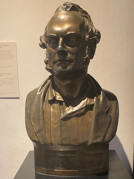 bronze bust of Rajah Brooke