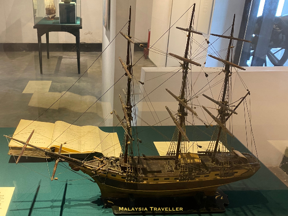 model of James Brooke's ship