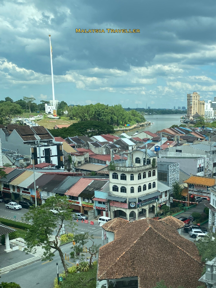 Ibu pertiwi seen from Kuching waterfront  Ibu pertiwi seen from Kuching waterfront