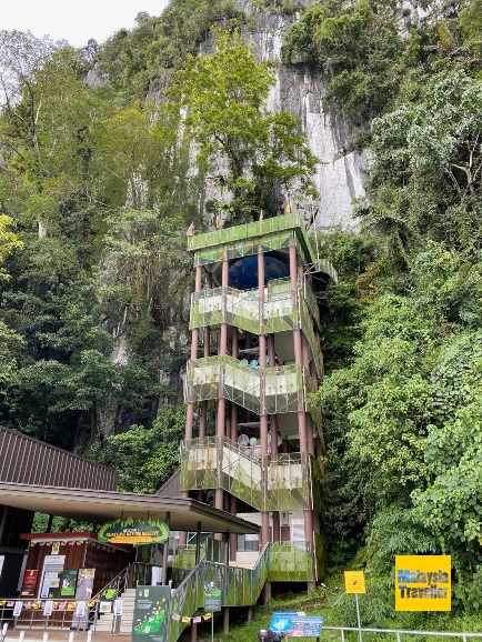 flights of stairs leading up to the entrance of Fairy Cave.