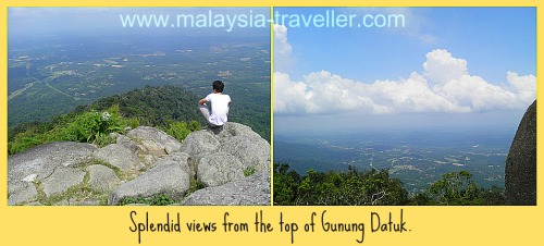 View from the summit of Gunung Datuk.