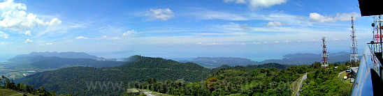 View from top of Gunung Raya