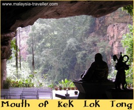 Buddha overlooking the view at Kek Lok Tong Buddha overlooking the view at Kek Lok Tong