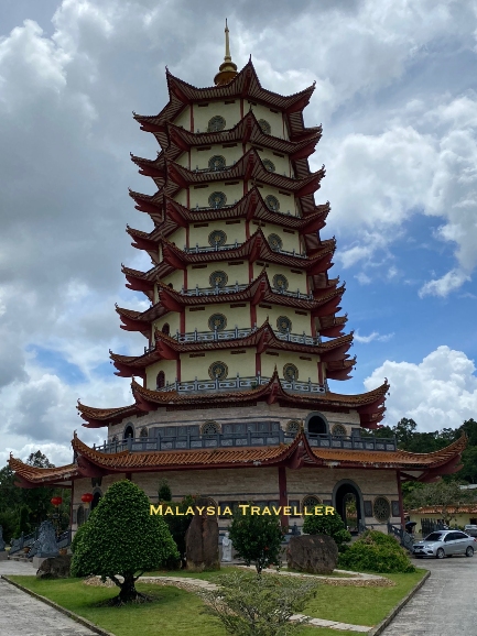 close up of the 9 storey pagoda