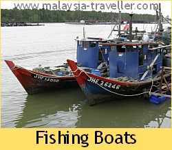 Fishing Boats at Kukup Fishing Village