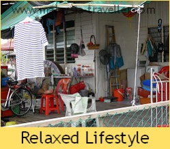 Relaxed way of life at Kukup