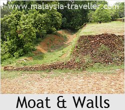 Moat at Fort Lukut Moat at Fort Lukut