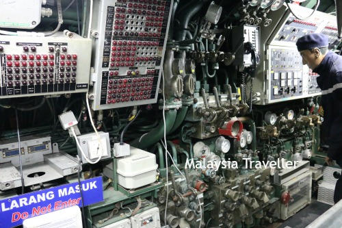 Melaka Submarine Museum engine room Melaka Submarine Museum engine room