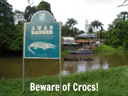 Niah Caves river crocodiles