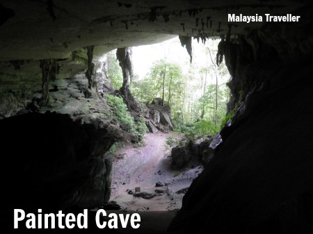 Niah Caves painted cave drawings