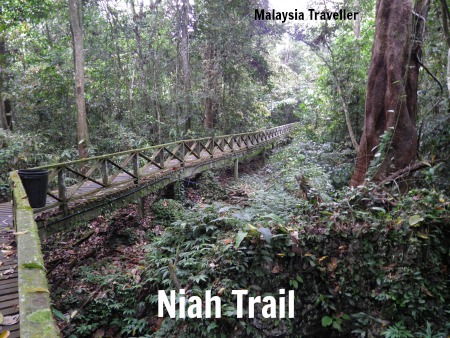 Niah Caves boardwalk trail to caves