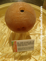 The first bowling ball to be used in Malaysia