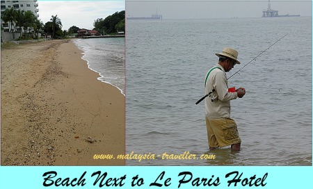 Beach at Le Paris hotel, Port Dickson Beach at Le Paris hotel, Port Dickson