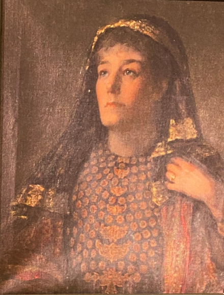 Portrait of Margaret in Malay attire. Ranee Margaret dressed in Malay attire