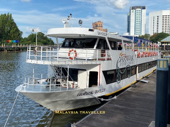 river cruise boat at the jetty river cruise boat at the jetty