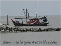 fishing boat at Sekinchan