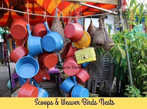 plastic scoops for use in hot spring