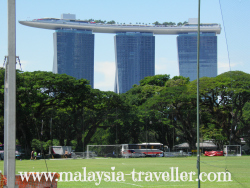 Marina Bay Sands from the Padang