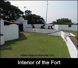 Interior of St. John's Fort, Melaka