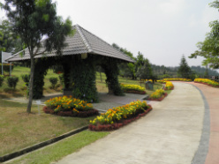 pergola in the oriental garden