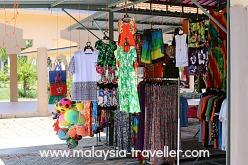 Shopping at Teluk Batik Beach
