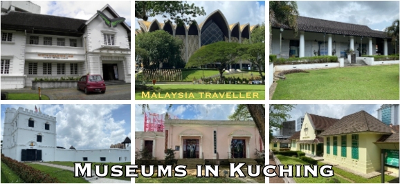 collage of six museums in kuching