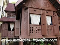 traditional wooden house at Malay Heritage Museum