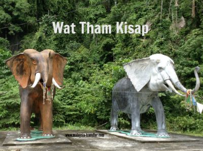 elephant statues at Wat Tham Kisap elephant statues at Wat Tham Kisap