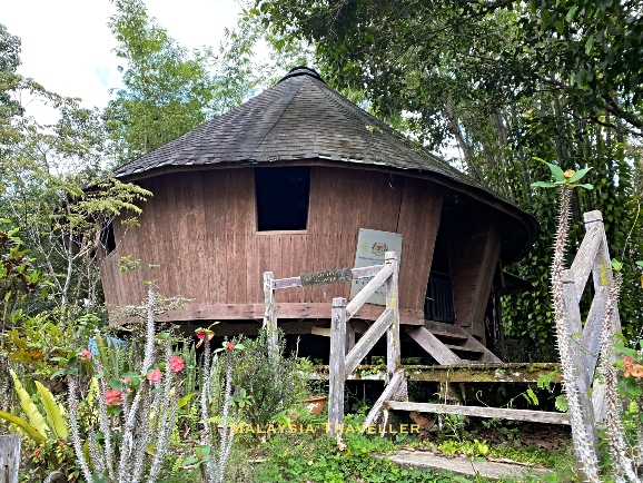 round Bidayuh Barak house