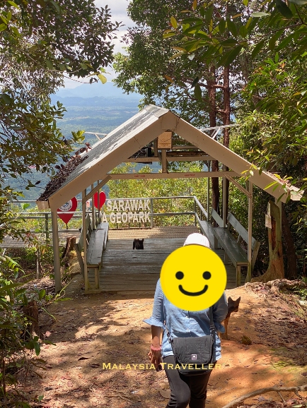 woman and dogs at the covered sitting area