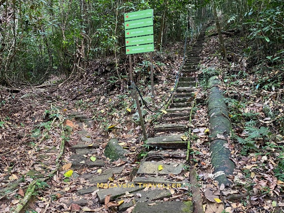 the paths fork at this point