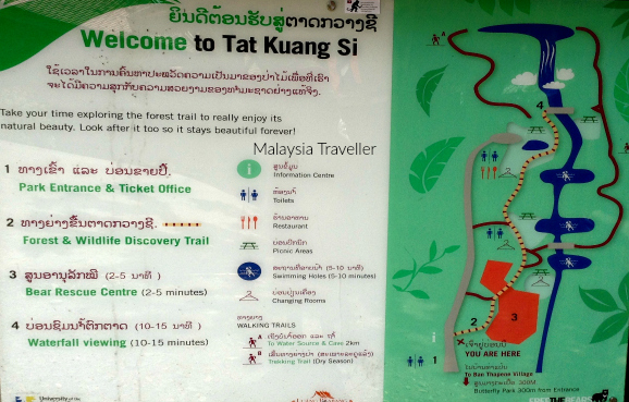 Kuang Si Waterfall Bear Rescue Centre