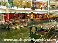 cruise boats inside Mines Mall