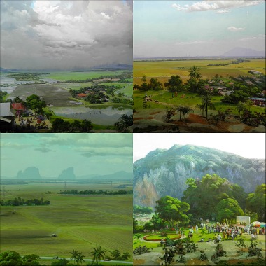 Part of the diorama at the Kedah Paddy Museum