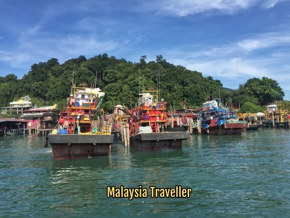 fishing boats at Pangkor Island