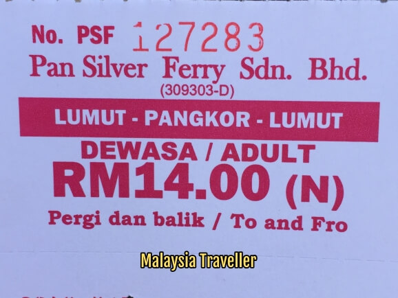 2021 pangkor jadual feri Tiket Feri